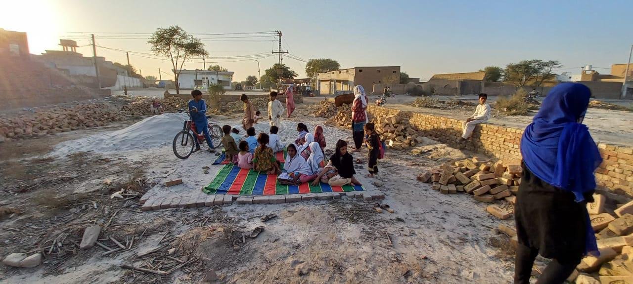 Students gathering for meals